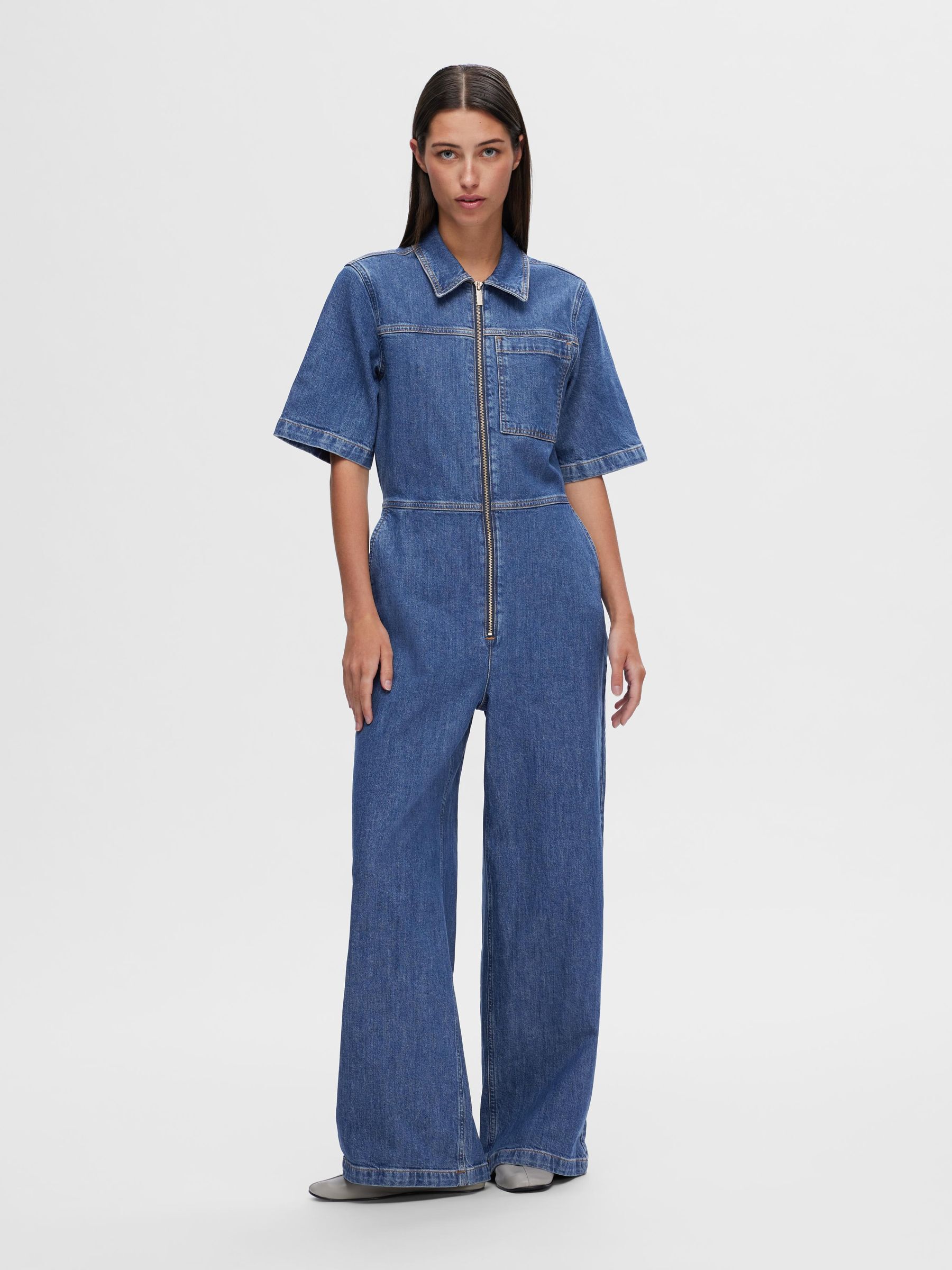 7 for all mankind Jumpsuit in Blue Denim | ABOUT YOU